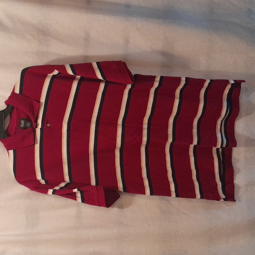 Red Striped Men's BasShirt